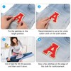 sourcing map 3Pcs Chenille Letters Patches Large Size 3.15"x2.76" Iron-on