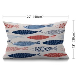 BGBDEIA Stripes Cushion Cover 12x20 Inch Expressionist Art Work Rainbow Lines Splashes Graffiti Rectangle Pillow Cases Home Decorative Cotton Linen Throw Pillow Cover for Bed Sofa 30 x 50 cm