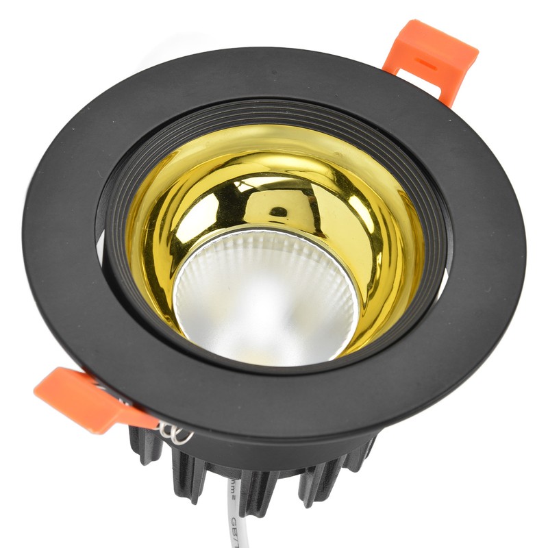 LED Downlight Aluminum Adjustable Angle Dustproof Ceiling Embedded Spotlight for