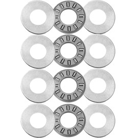 4 Sets NTA613+2TRA, Thrust Needle Roller Bearings with Two Washers, ID 3/8", OD 13/16"