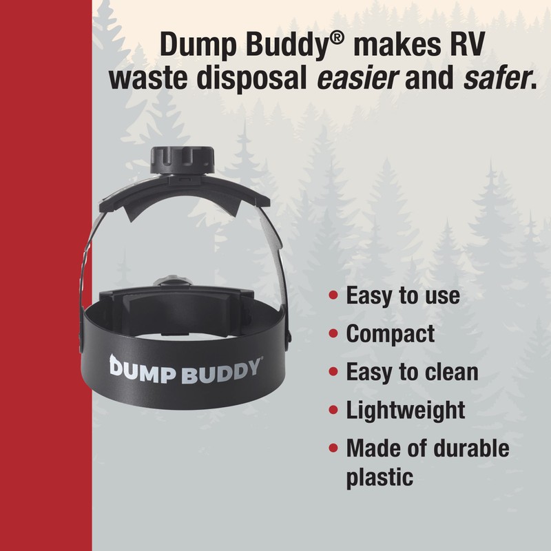 Dump Buddy RV Hose Fastening Device - Camper Sewer Accessory