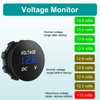 DC 24V 12V LED Digital Voltmeter for Car, Waterproof LED