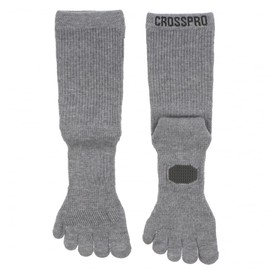 Crosspro Z779-505-24 Trekking Five-Toe Socks, M Gray × Gray