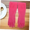 COLLBATH 3 Pairs Thickened Latex Kitchen Gloves for Washing Dishes