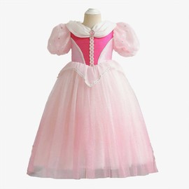 monoii e0273 Princess Aurora Princess Dress, Children, Sleeping Beauty, Kids' Robe Set, Princesses, Costume, Cosplay, Halloween, Costume, Girls, Christmas, Birthday, Gift