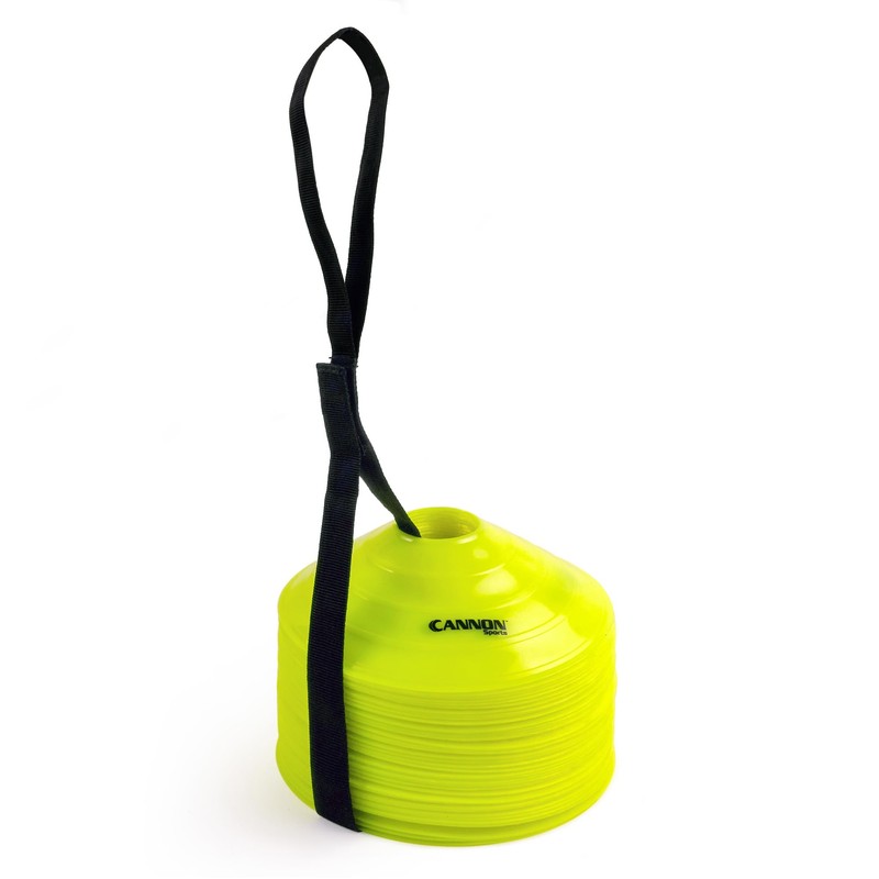 Cannon Sports Agility Training Cones Strong, Soft, Collapsible, Bright Colors,