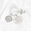 FUSTMW Guardian Angel Prayer Keychain Drive Safe Gifts New Driver