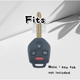 RUNZUIE 2Pcs TPU Smart Key Fob Cover for 2024 2023 2022 -2013 Subaru Outback Impreza Crosstrek Legacy Forester Tribeca WRX XV Crosstre (Black/White(Golden))