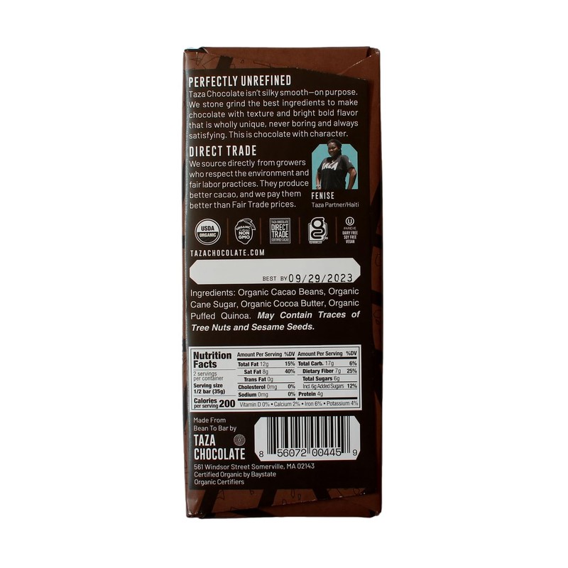 Taza Chocolate Organic Seriously Good Dark Chocolate Bar Variety Pack