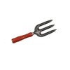 Brown & Grey Metal with Wood Handle Garden Hand Fork,