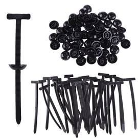 100 Stück Universal Kabelbinder aus Nylon, selbstsichernd, schwarz, UV-beständig, robust, für Auto, Outdoor und Heimwerker.