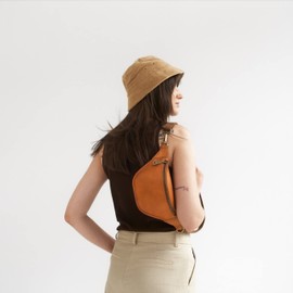 Berliner Bags Vintage Bauchtasche aus Leder Kai M, Fanny Pack für Damen und Herren - Braun