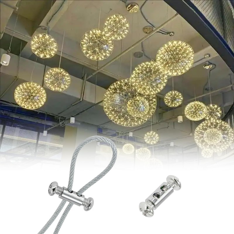 30 PCS Wire Rope Clips,2mm Wire Lock Accessories