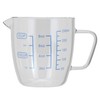 EIKS 9oz/250ml Glass Measuring Cups Coffee Milk Frothing Pitcher for