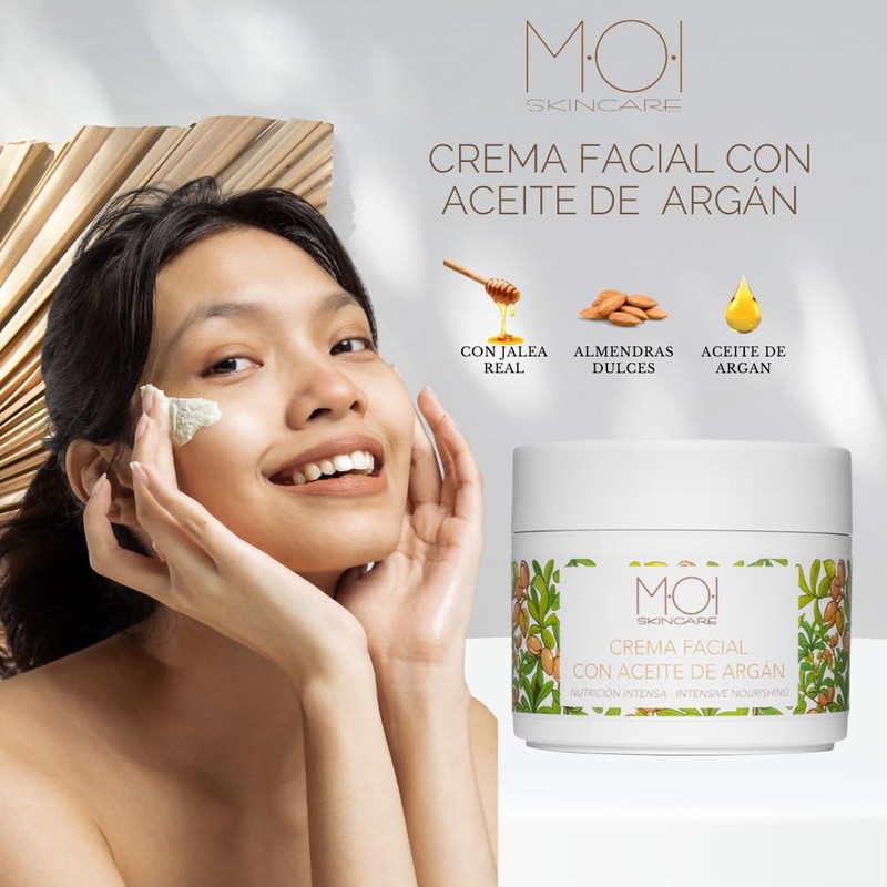 Intensive Ernährung Gesichtscreme mit Arganöl, 125 ml, M·O·I SKINCARE
