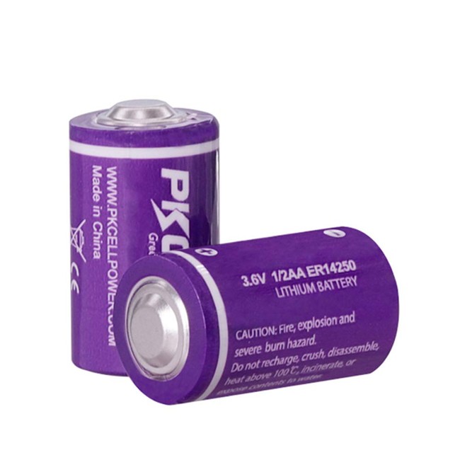 2PCx ER14250 1/2AA Size Lithium Batteries(3.6V & 1200 mAh)