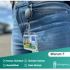 4 x ID Card Holder with Retractable ID Yo-Yo –
