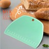 Teenitor 2 Pieces Dough Scraper, Plastic Dough Cutter, Bread Scraper