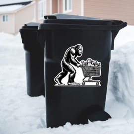 Azeeda Extra große 460 mm 'Bigfoot-Lebensmitteleinkauf' Permanente Aufkleber (DW00138743)