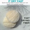 36 pcs/Set Natural Exfoliating Face Pad Loofah Sponge Facial Brush