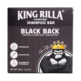 King Rilla Organic Shampoo Bar for Men – Natural, Sulfate-Free & Eco-Friendly Solid Hair Cleanser – Vegan, Zero Waste, Plastic-Free Shampoo for All Ha