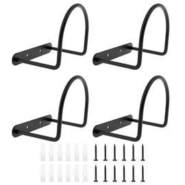 RdjEokf 4 PCS Cowboy Hat Rack, Metal Wall Mounted Baseball Hats Rack, Metal Hat Holder, Space Saving Western Cowboy Hat Rack, For Wall Iron Cowboy Hat Holder, For Entryway