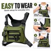 Tactical Chest Bag for Men, Water-Resistant Crossbody Sling Backpack with
