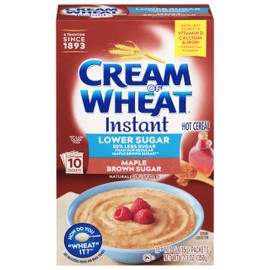 Cream of Wheat Instant Lower Sugar Maple Brown Sugar, 1.23 Ounce, 10 Packets (Pack of 6)