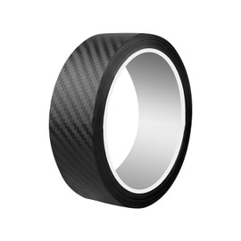 Car Sill Protectors Strips/Car Door Protector Black Carbon Fiber Wrap Film, Reducing Scuff, Universal Carbon Fiber Door Kick Plate Protector Covers for Car/SUV/Truck