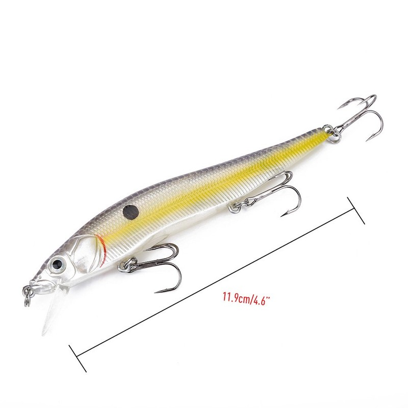 Señuelos de pesca Minnow, trajes de baño duros de pesca
