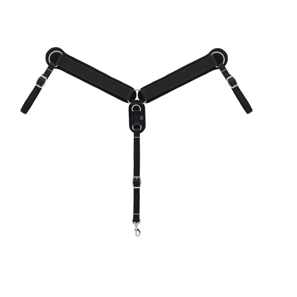 Weaver Leather Breast Collar with Airflex Technology Black/White