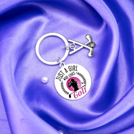 Golf Gifts For Women Girls Funny Gifts For Women Golfers Best Birthday Christmas Gift for Friends Besties Unique Golfs Accessories Fun Golf Themed Keychain Gift for Golfer Cool Golfs Stocking Stuffers
