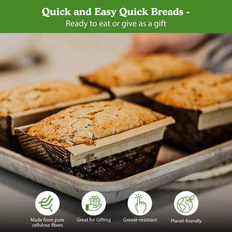 Regency Bakery Grade Disposable Stand Alone Loaf Pans, 1/2-Pound, 2-Pack