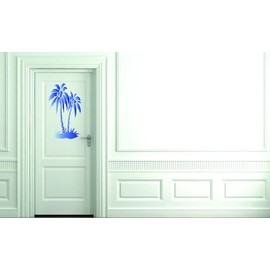 Palm Trees Stencil, 10 x 14 inch (M) - Tropical Island Coconut Trees Stencils by CRAFT KREATIVELY