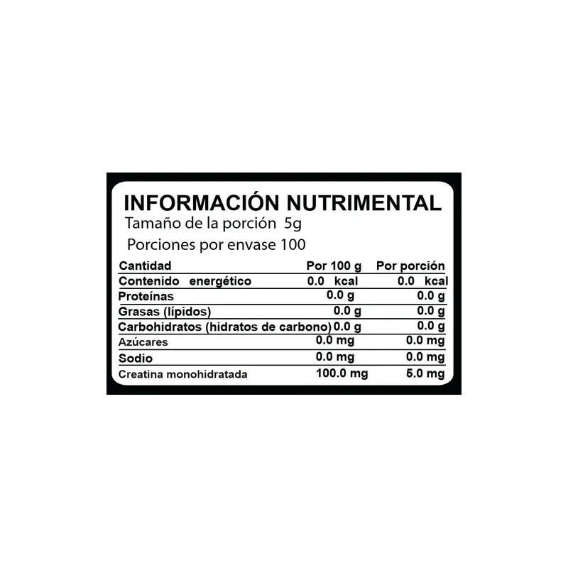 Alpha Labs Creatina Monohidratada 500g Micronizada Alta Pure