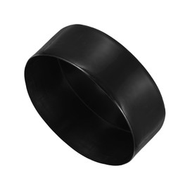 sourcing map 150mm(6") Rubber End Caps, Round Vinyl Plug Insert Plastic End Caps for Tubing, Fence, Pipe Post, Furniture, Railing, Black
