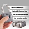 disecu® Heavy Duty 4 Digit Combination Lock, One Touch Unlocking,
