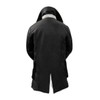 Tom Dark Knight Rises Bane Fur Shearling Black Trench Leather
