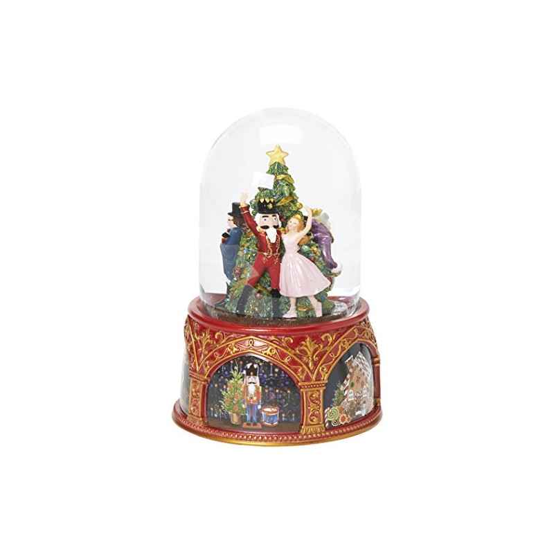 Glitterdomes 120mm Exclusive Nutcracker Ballet Musical Glitter Dome, Features Clara