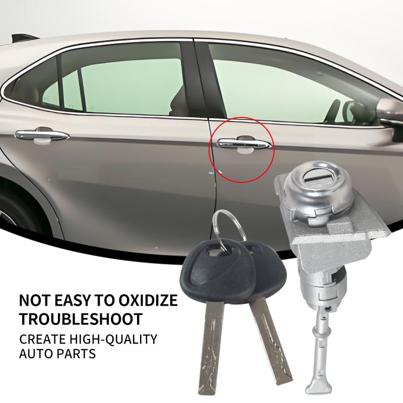 Front door lock cylinder 2 Keys, Compatible with 2015-2019 Hyundai