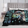 Homieblanket Dragon Blanket for Women Men, Cute Dragon Themed Design