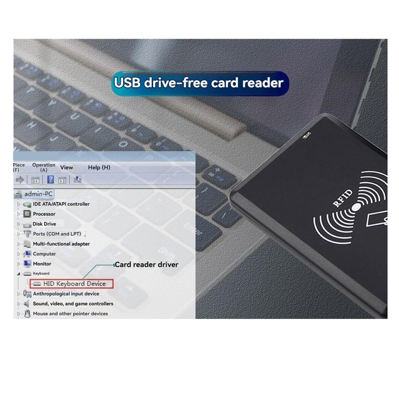 Snblzhef USB RFID Reader 125khz EM4100 TK4001 ID Contactless Sensitivity