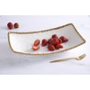 Pampa Bay Golden Salerno Rectangular Deep Server, Porcelain, 15" x