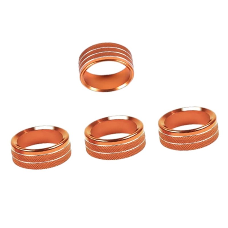 Kacepar Car Styling Air Conditioning Knobs Circle Trim, Air Conditioning