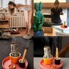 HDKXBEJ 4 in 1 Ceramic Incense Burner Tray Decor Set