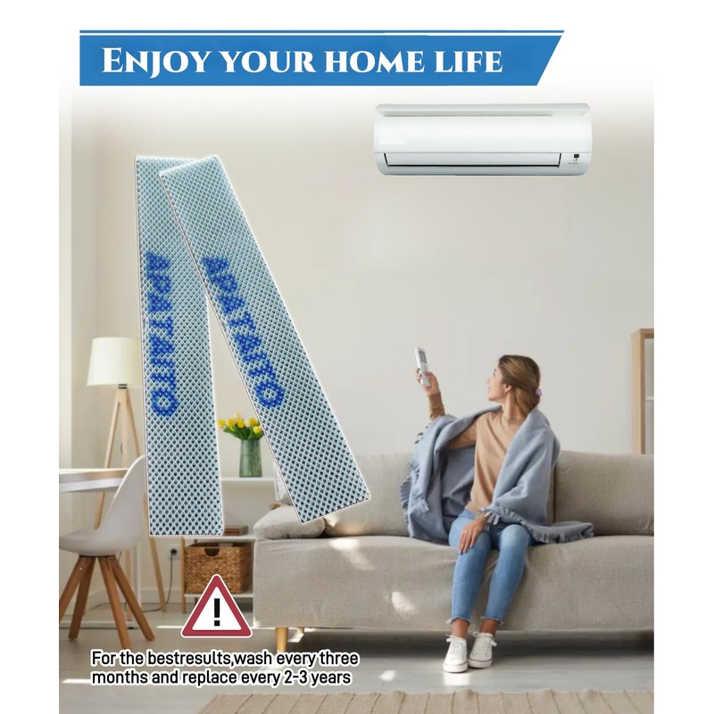 2 Pcs KAF970A46 Titanium Apatite Filter Replacement Fits For Daikin