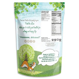 Organic Keto Raw Nuts Mix, 2 Pounds — Keto Snack Contains Non-GMO Brazil Nuts, Pecans, Walnuts, Hazelnuts and Macadamia Nuts, Low Carb Vegan Superfood, Kosher, Non-Irradiated, No Added Sugar, Bulk