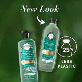 Herbal Essences Eucalyptus Sulfate Free Conditioner, Scalp Balance, 400 mL, with Certified Camellia Oil and Aloe Vera, For All Hair Types, Especially with Dry Scalp
