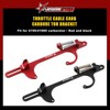 4150/4160 Carburetor Throttle Cable Bracket Billet Blue