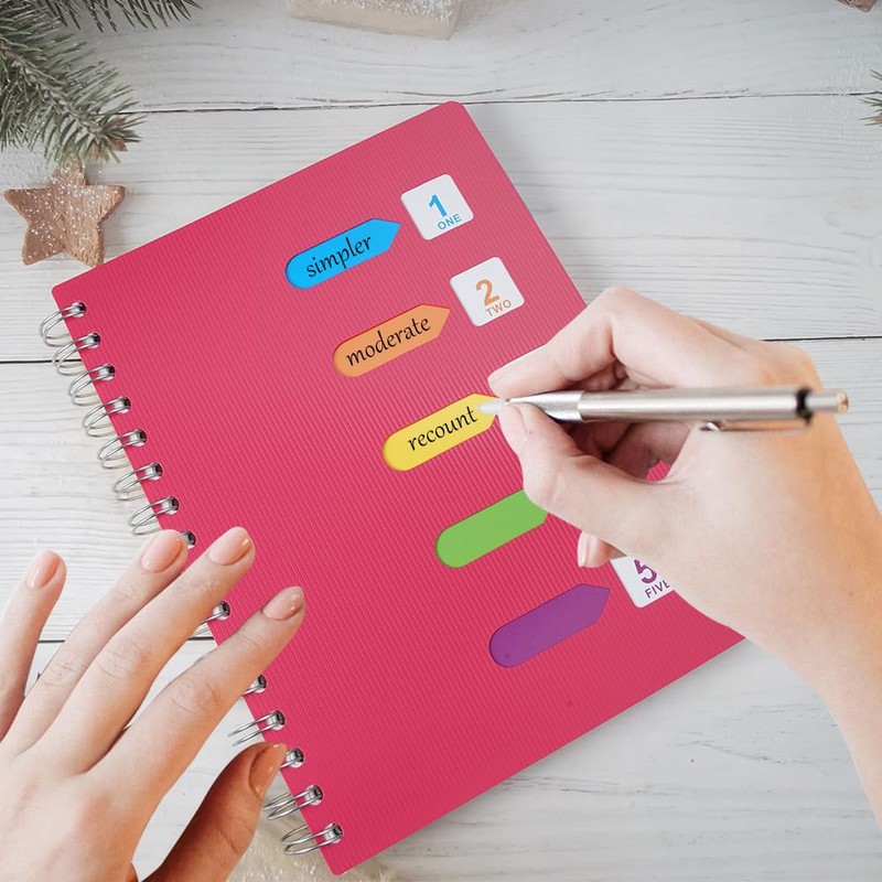 A5 Notebook Index, Notebook Index A5 Ring Binder Lined, Notebook